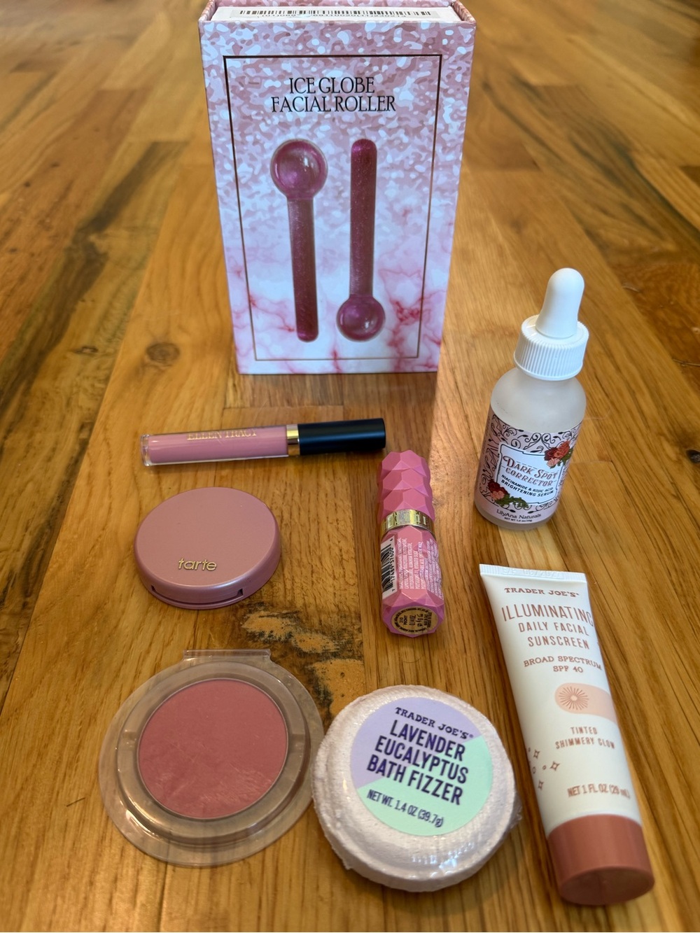 8pc NEW Beauty Lot - tarte, Milani, Ice Globe Roller, LilyAna Naturals